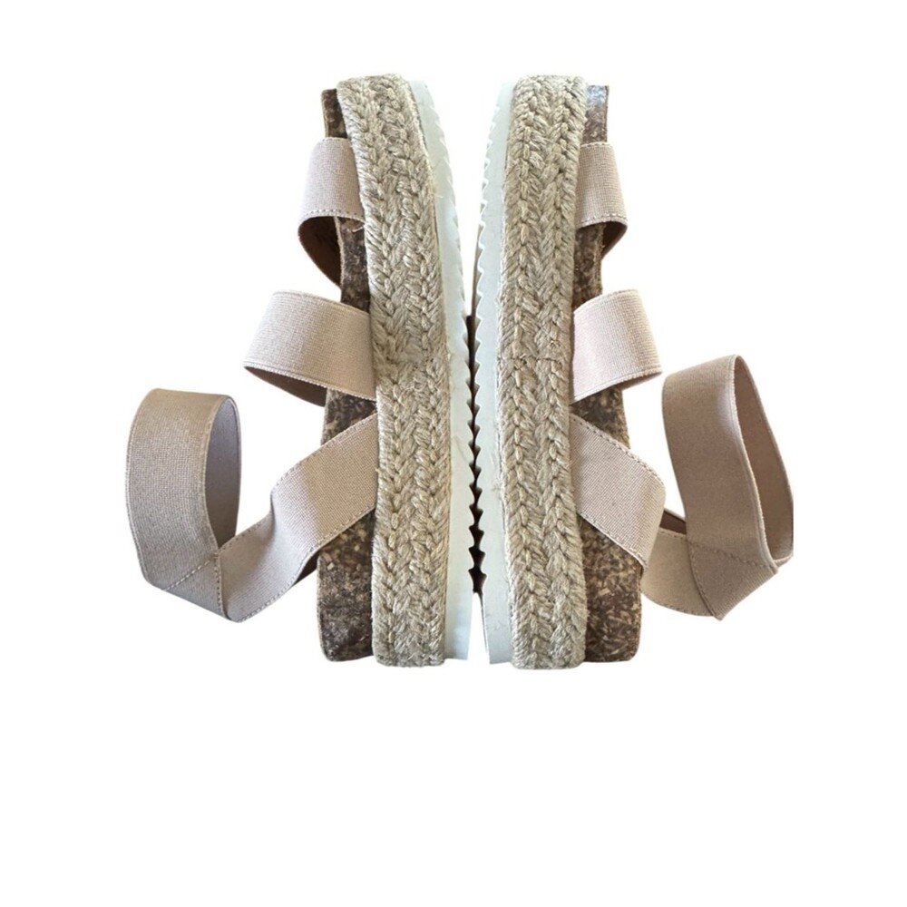 Steve Madden Women's Kimmie Blush Nude Espadrille Platform Sandals Size 7 NWOB - Picture 5 of 13